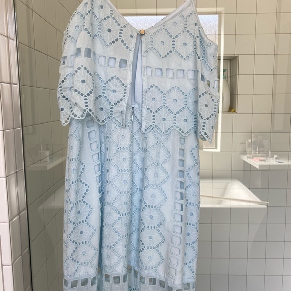 Blue lace maxi dress - Picture 2 of 5